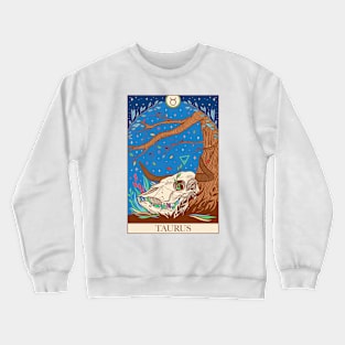 Zodiac sign tarot card Taurus Crewneck Sweatshirt